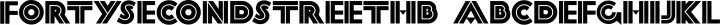FortySecondStreetHB Regular free font