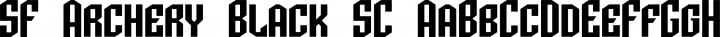 SF Archery Black SC Regular free font